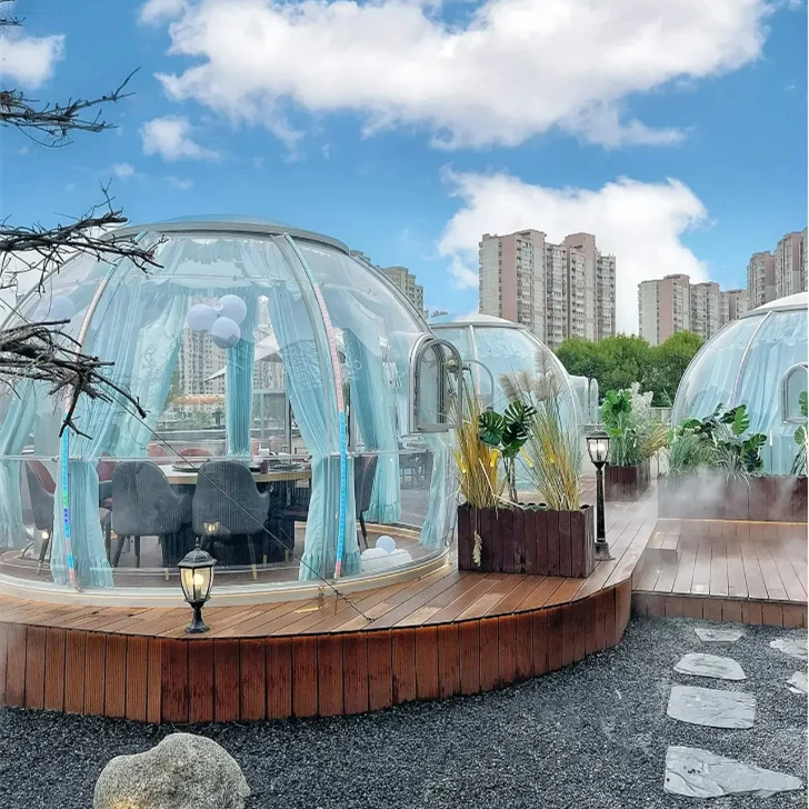 Full House Bath Glamping Igloo Igloo Tents For Sale Tiny  Aluminium Exhibition Tents Domes Homes