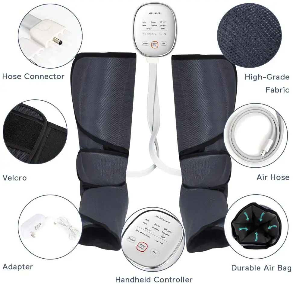Bi-win outdoor leg massager electric foot heated  air compressor air leg massager foot air compression  leg massager