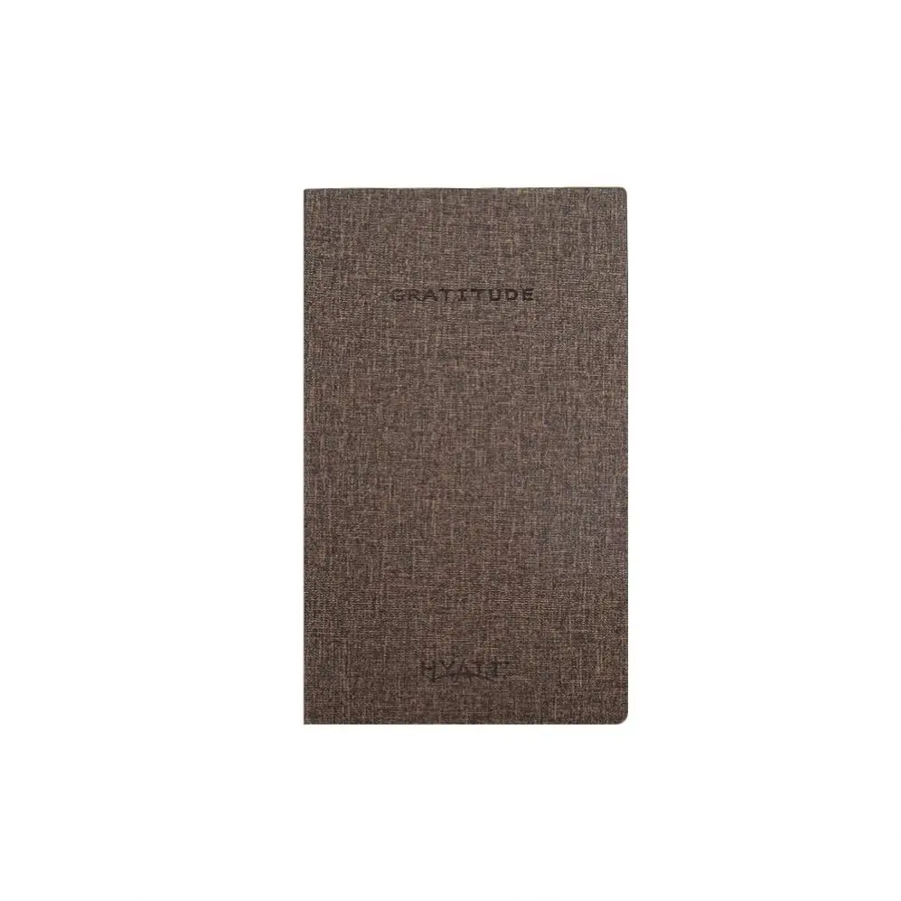 Private label premium cloth hard cover brown journal diary in gift box