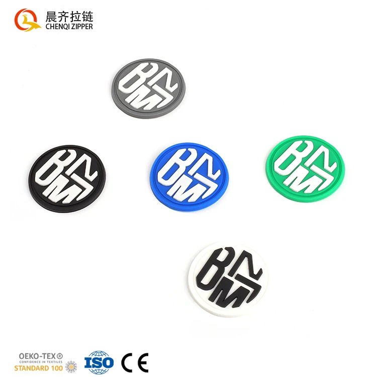 Wholesale Injection Badge Maker Design Custom Embossed 3d Music Club Logo Rubber Pvc Label Patches for Hat