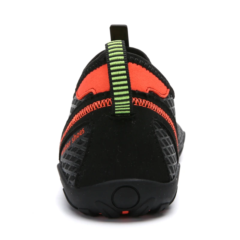 
Black and Orange Aqua Water Shoes Beach Swimming Socks with Drawstring 