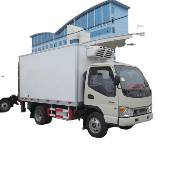 JAC double cabin mini refrigerator box truck,refrigerated vehicles
