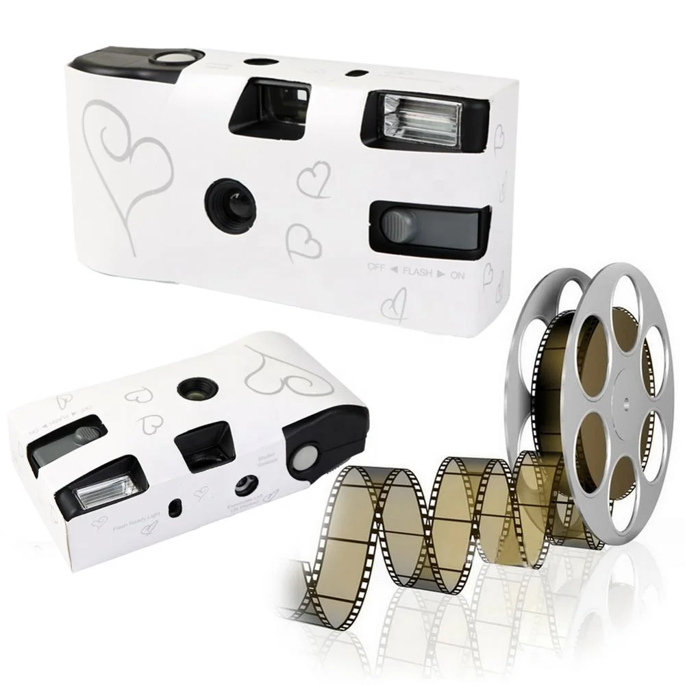 OurWarm рекламный подарок простой глянцевый 35 мм белый одноразовый фотоаппарат для свадьбы любой вечеринки