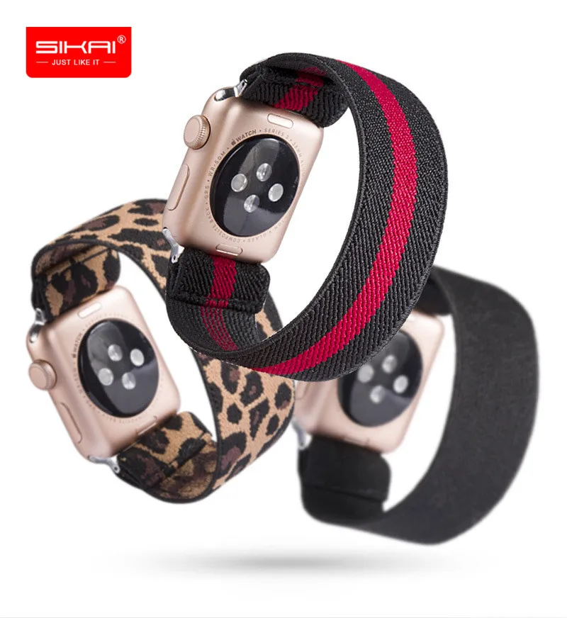  Новинка 2020 эластичный ремешок для часов Apple watch 1/2/3/4/5