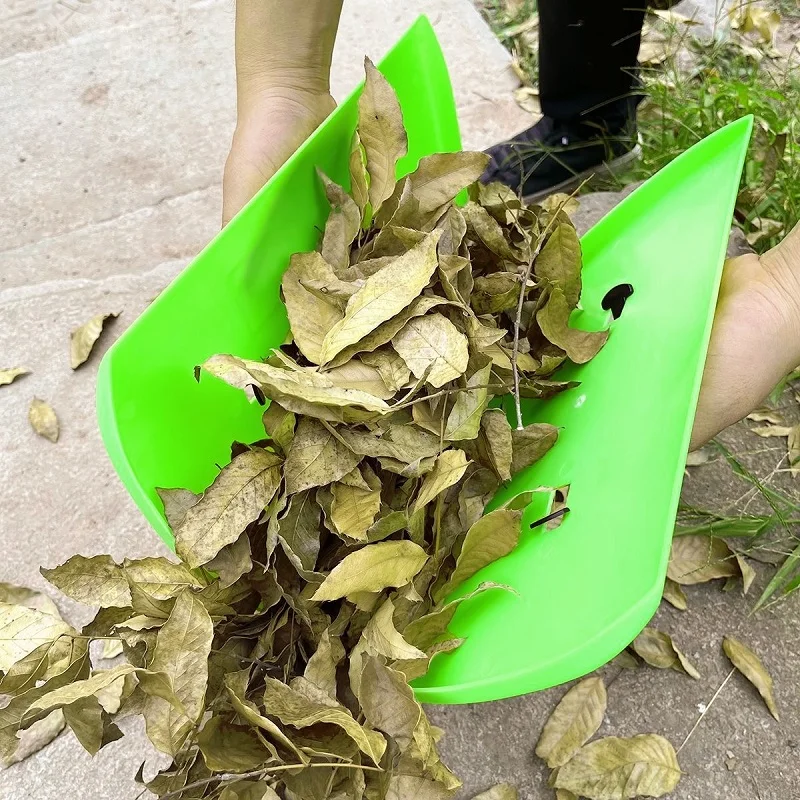 Outdoor Fallen Leaves Clip Handheld Collecting Rake Garden Tools Gardening Plastic Rake