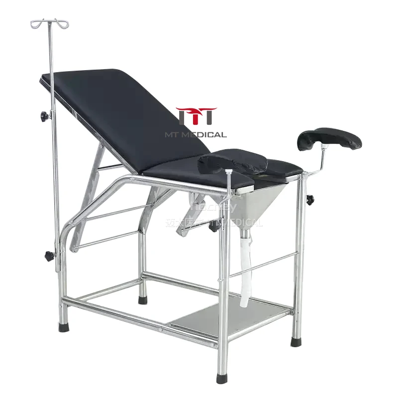MT Medical stainless steel manual gynecology bed gynecological examination tables
