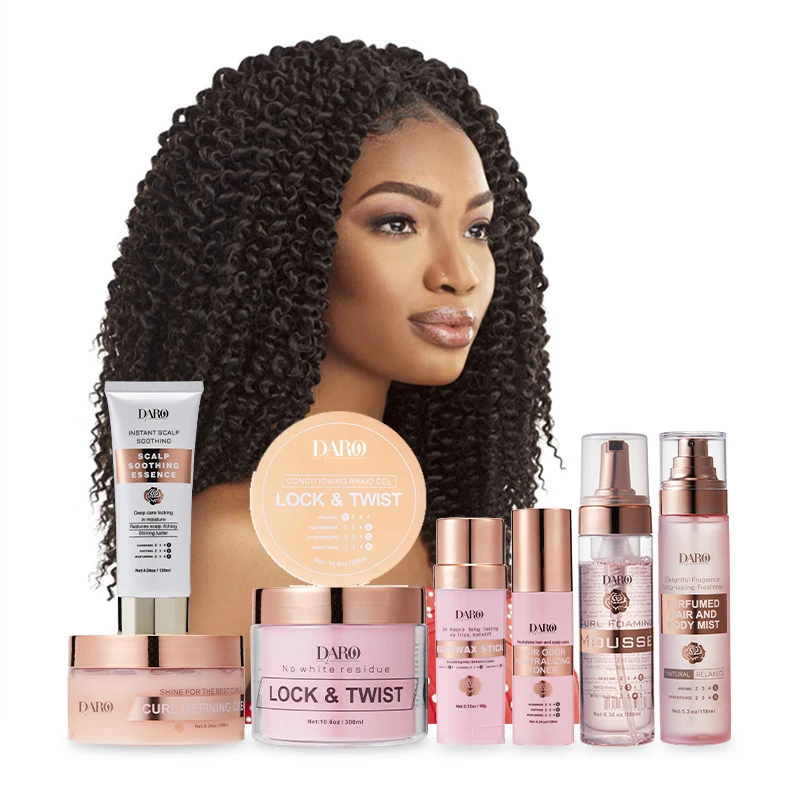 OEM hair care products edge control vendor loc hair perfumed curl defining cream curling mousse wax stick braiding gel