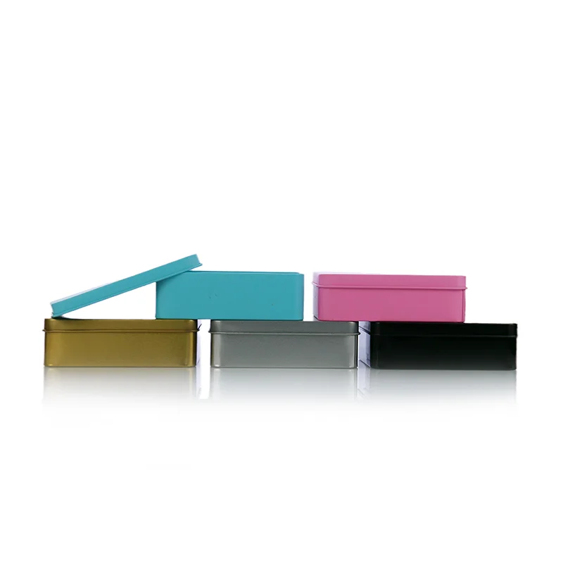 Factory High Quality Custom Rectangle Metal Tin Box For Wedding Gift Tea Cake Candy Cookies Packaging