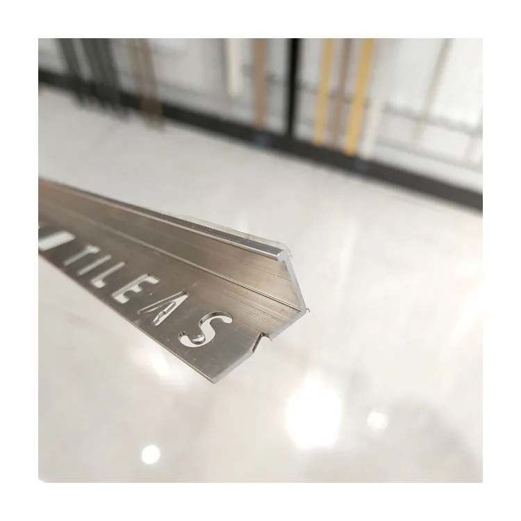 Aluminum Tile Trim Corner Profile For Led Strip Tile Edge Protection Trim