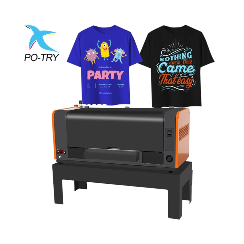 Po-try Digital Dtf Printer T-shirt Printing Machine For Custom Apparel Printing Print On Shirts And Any Fabric