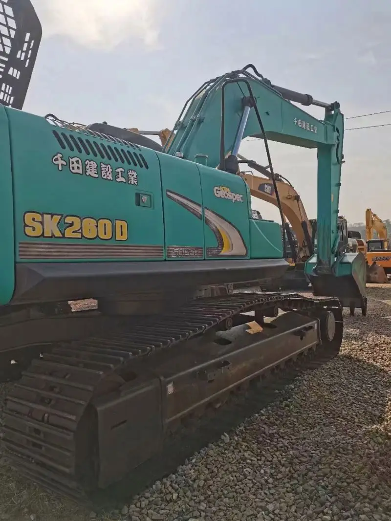 used Japan SK260 kobelco crawler escavator, cheap crawler excavator 26 ton digger SK 260