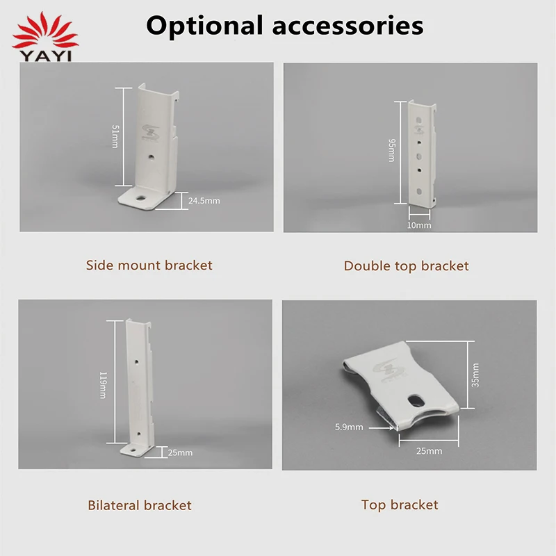 Aluminum alloy straight rail silent guide rail ultra-thin curtain track pulley curtain poles