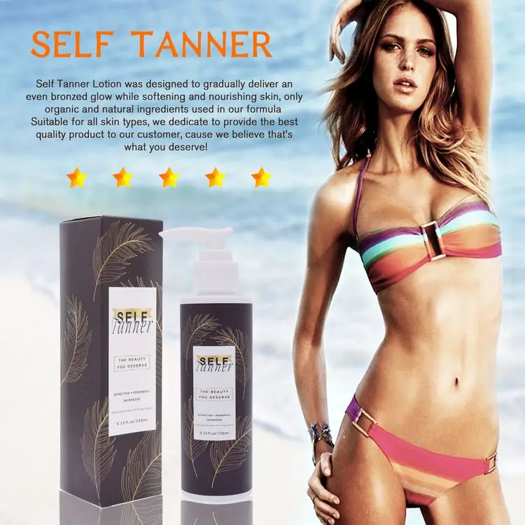 New Style Lower Price Sunless Tanner Moisturizing Nourishing Smooth Body Dark Bronzer Skin Self Tanner