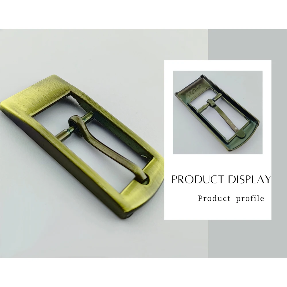 Zinc alloy custom metal needle buckle Material Shiny gold Metal needle roller belt buckle bag buckle