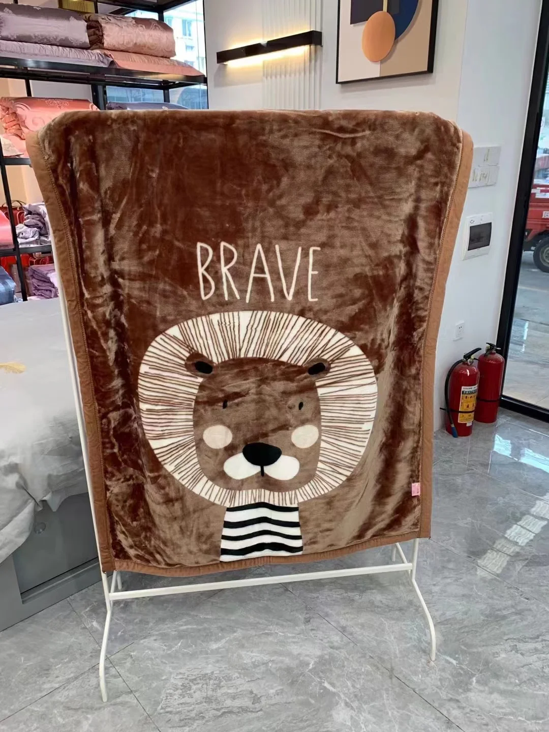 High quality children cartoon small blanket office nap blanket childlike cute blanket fleece