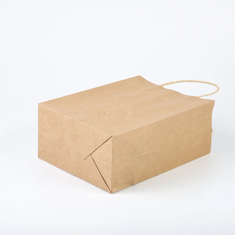 
elegant ready bangkok marble custom logo khaki paper bags 