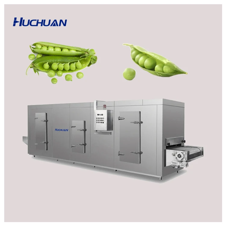 Tunnel type quick freezing machine can produce meat products, seafood, and aquatic products. The required output is 300kg/h