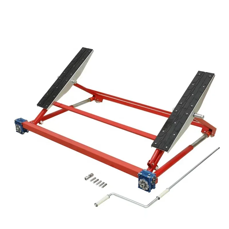 12in Hydraulic Wheel Positioning Jack Manual Adjustment Mechanical Wheel Dolly Jack Car Moving Tools in Stock