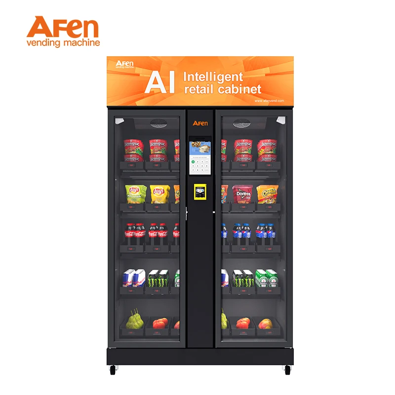 AFEN Smart Fridge Vending Machine Large Capacity Cooler Vending Machine Easy Use