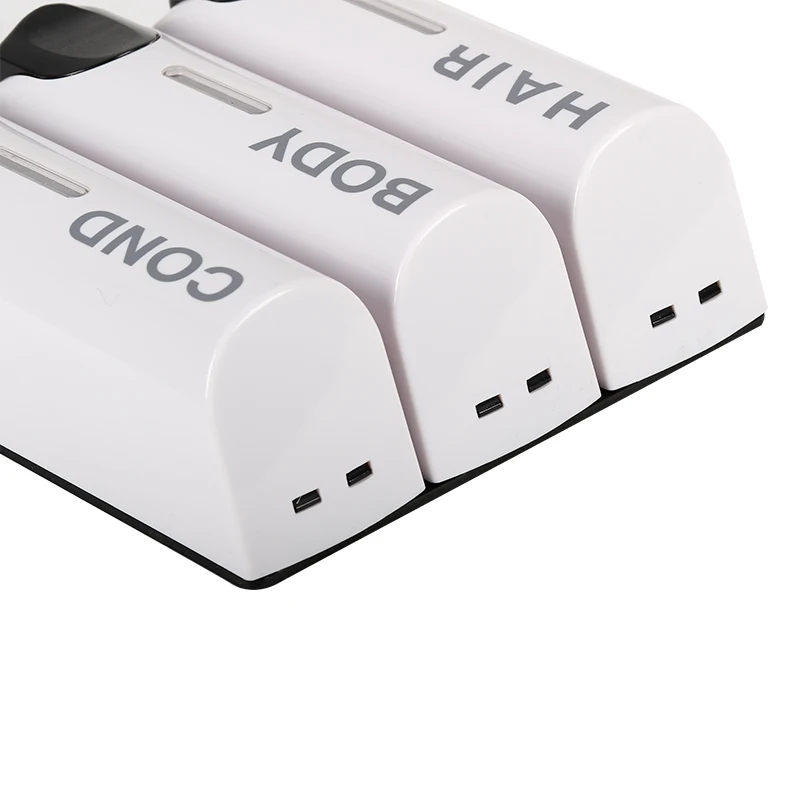 Hot selling ABS Plastic Liquid Soap Dispenser Wall Mounted Triple Shampoo Gel Dispenser For Hotel And Bathroom