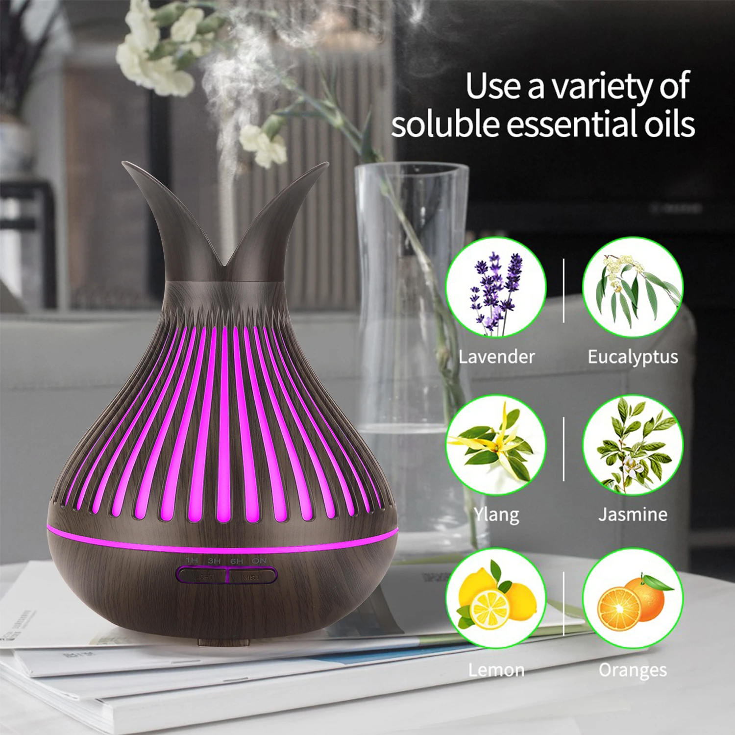 Top sales aroma essential oil diffuser ultrasonic aroma humidifier