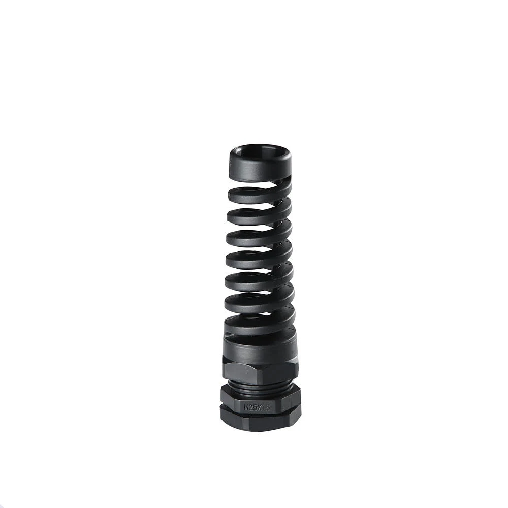 PG7 Cable Gland 3mm-6.5mm Wire Hole Waterproof Nylon Joint Adjustable Locknut with Strain Relief Black