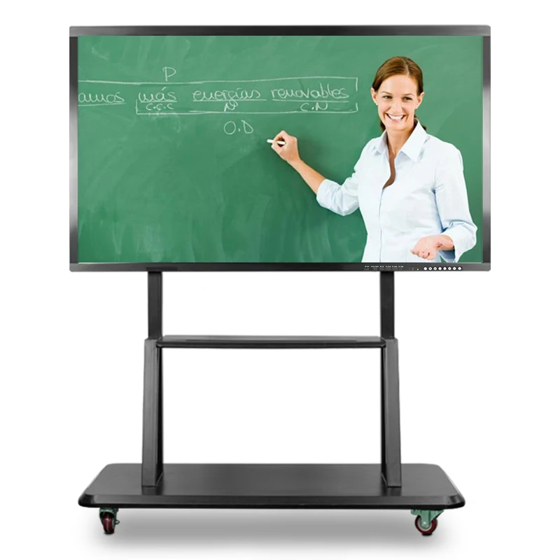 Custom 55 65 75 86 98 Inch Interactive Flat Panel 4K Touch Screen Smart Board For Conference And Educational Equipment