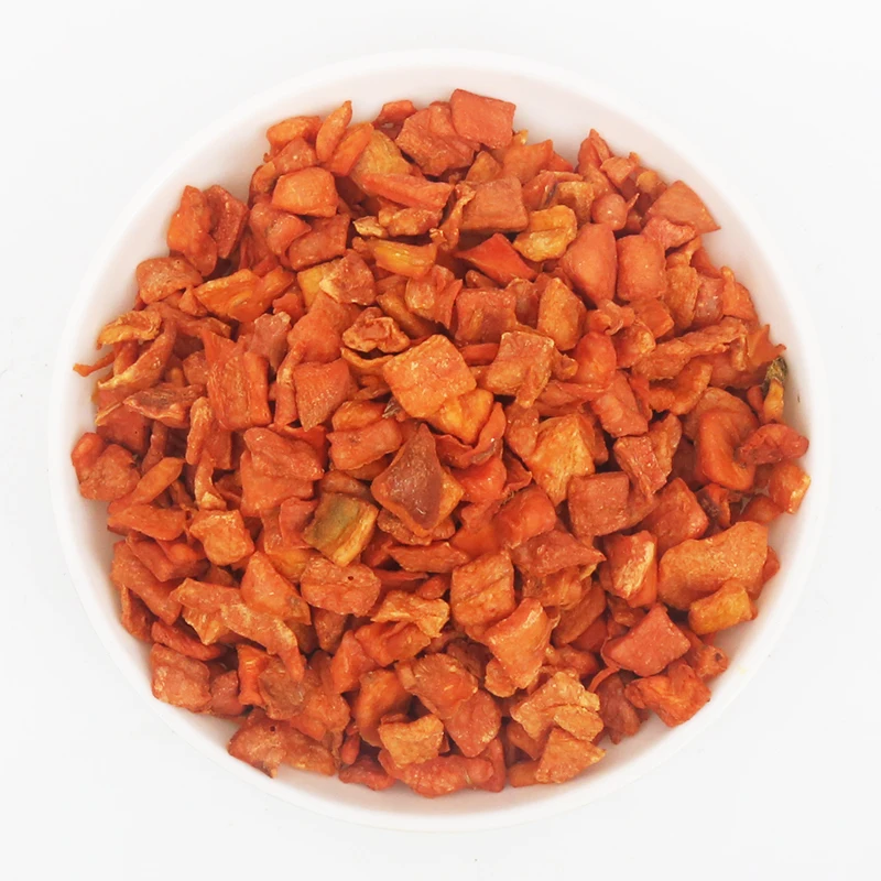 Food Dried Vegetable Dehydrated Puffed Carrot Chinese Export Healthy Green AD Red Root Block Dried China Bulk Packaging
