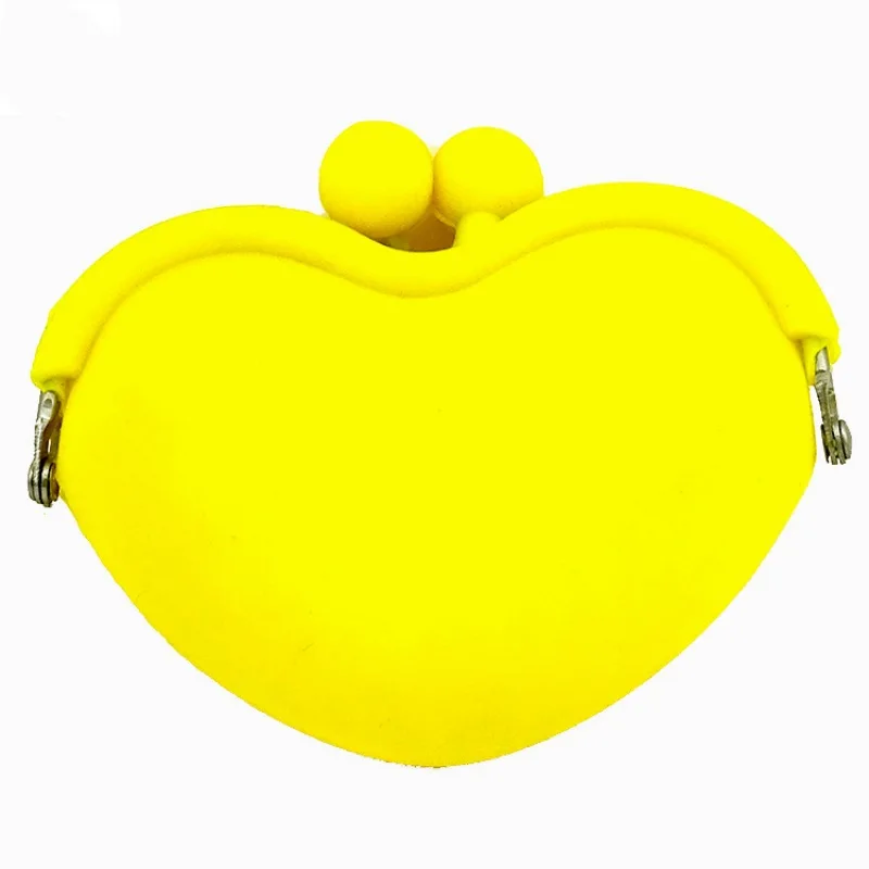OEM Simple Blank Waterproof Change Wallet Kids Clasp Pouch Heart Coin Purse