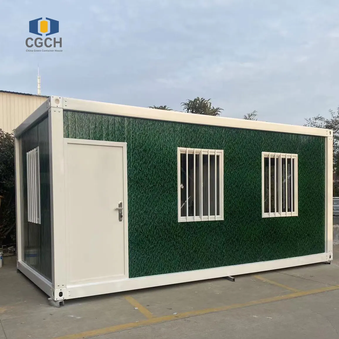 CGCH 20ft контейнерный дом 1 спальня съемный крошечный портативный модульный передвижной сборный