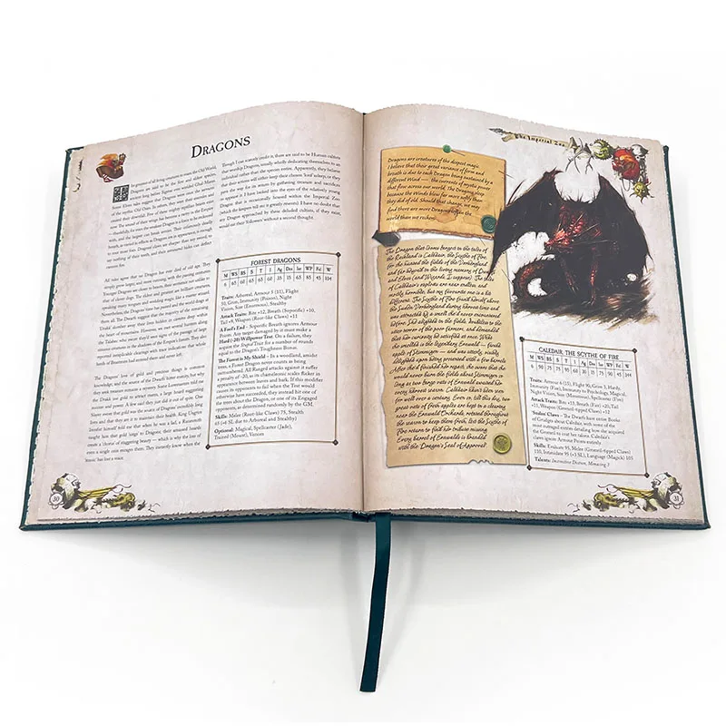 Custom Printing Beautiful Edition Leather Embossed Hardcover Books Printing PU Leather Book Printing
