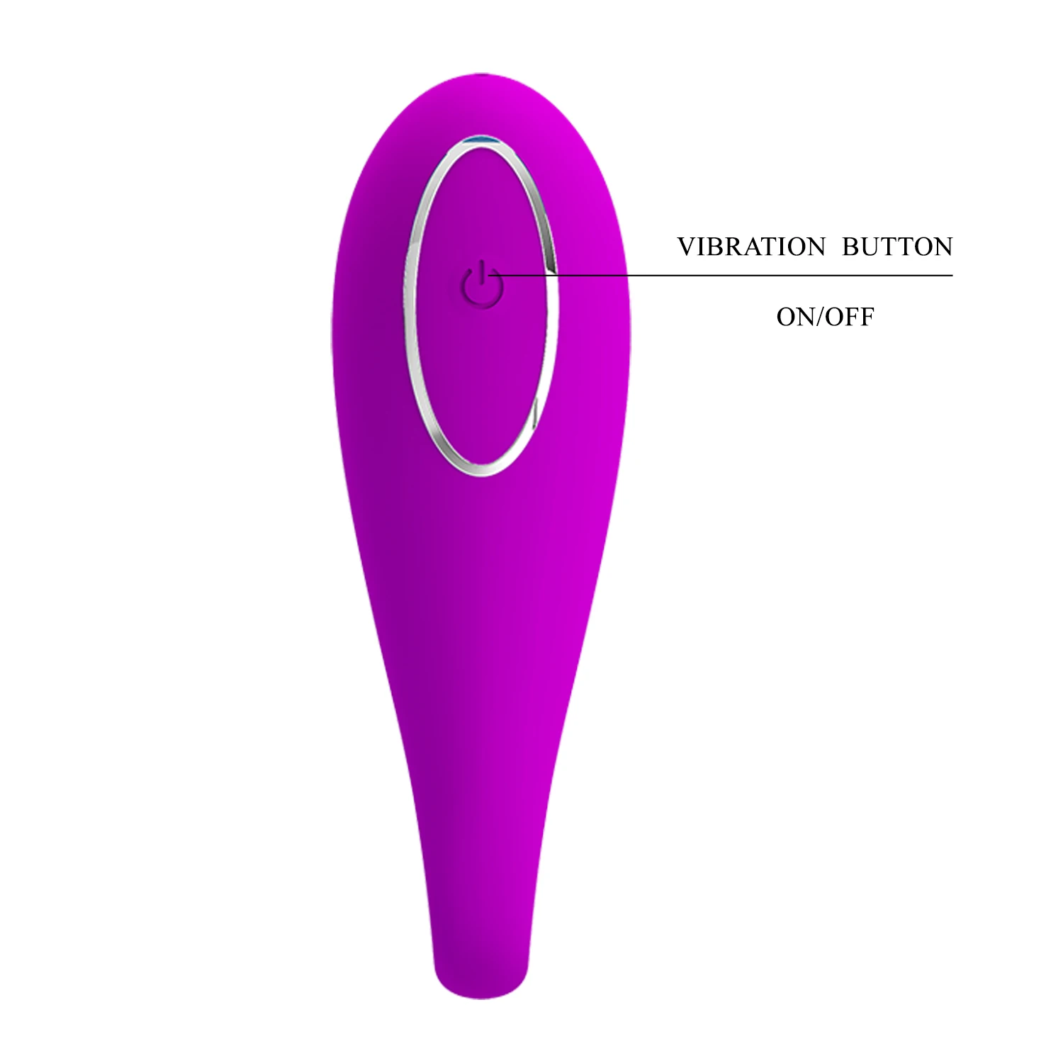 APP Phone Control Vibrator 12 Modes Couple Lover Massager Sex Toy with USB Rechargeable - Purple