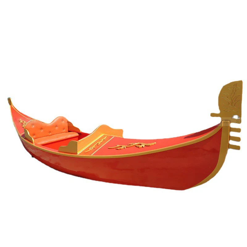 Customized Electric boat Luxury Gondola Boat 11m Hand Made  Gondola Italy Boat