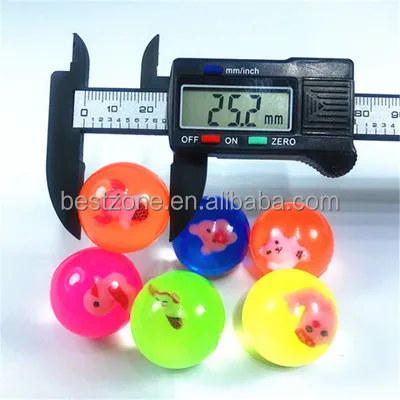 27 mm mixing bouncing ball made by rubber high bounce supper jumping  ball for kids toys