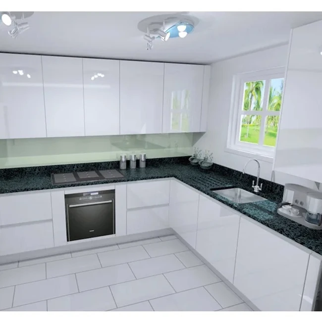 Modern Design Kitchen Cabinets Custom Multifunctional Furniture Lacquer Kitchen Cabinets With Build In Sink And Stove