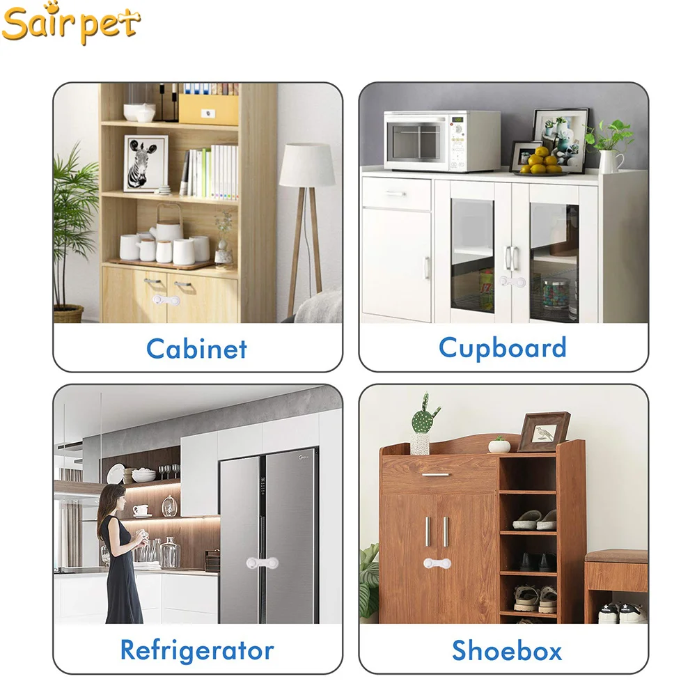 Wholesale Adhesive Cabinet Fridge Drawer Lock Children Security Products Baby Safety Lock