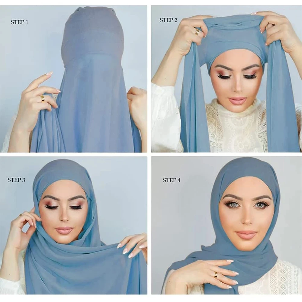 ZANDY OEM Hijab Instantane модные шифоновые мгновенные хиджабы