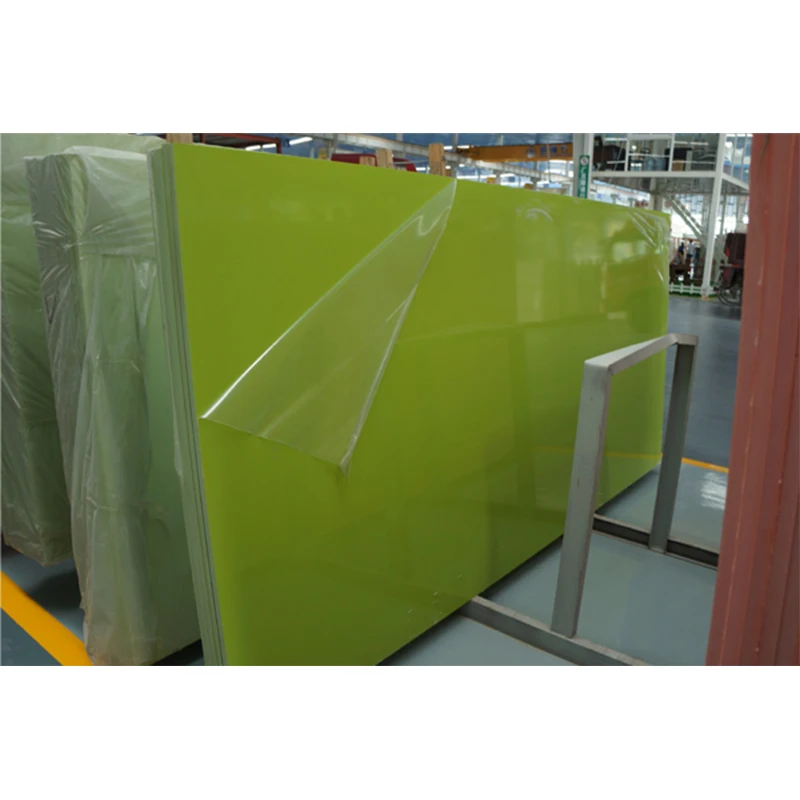 Crystal Green Quartz Prefab for Kitchen Countertop and Island