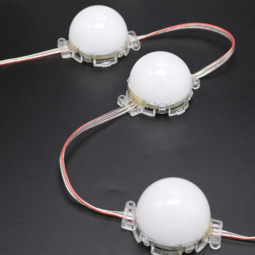 Led pixel Module DC 12V 24V 1W/1.4W/2W RGB WS2811 DMX-12mm 30mm 40mm 50mm IP68 Full Color Decor Led Pixel Module Point String