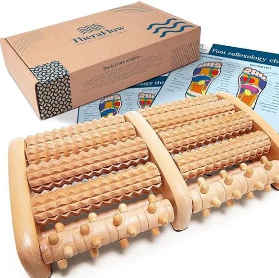 Foot Massager Wooden Foot Roller Massage Artifact Solid Wood Foot Massage Roller For Acupoints