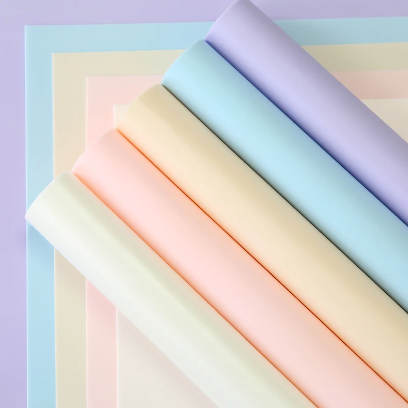 2024 Luxury 52*58cm Foam Material Flower Wrapping Paper Partysu Color Flower Packaging Paper for Florist