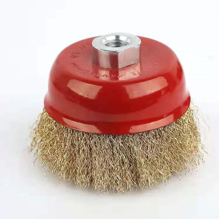 High Quality Crimped 3inch 4inch steel wire cup brush for Remove Rust,Paint