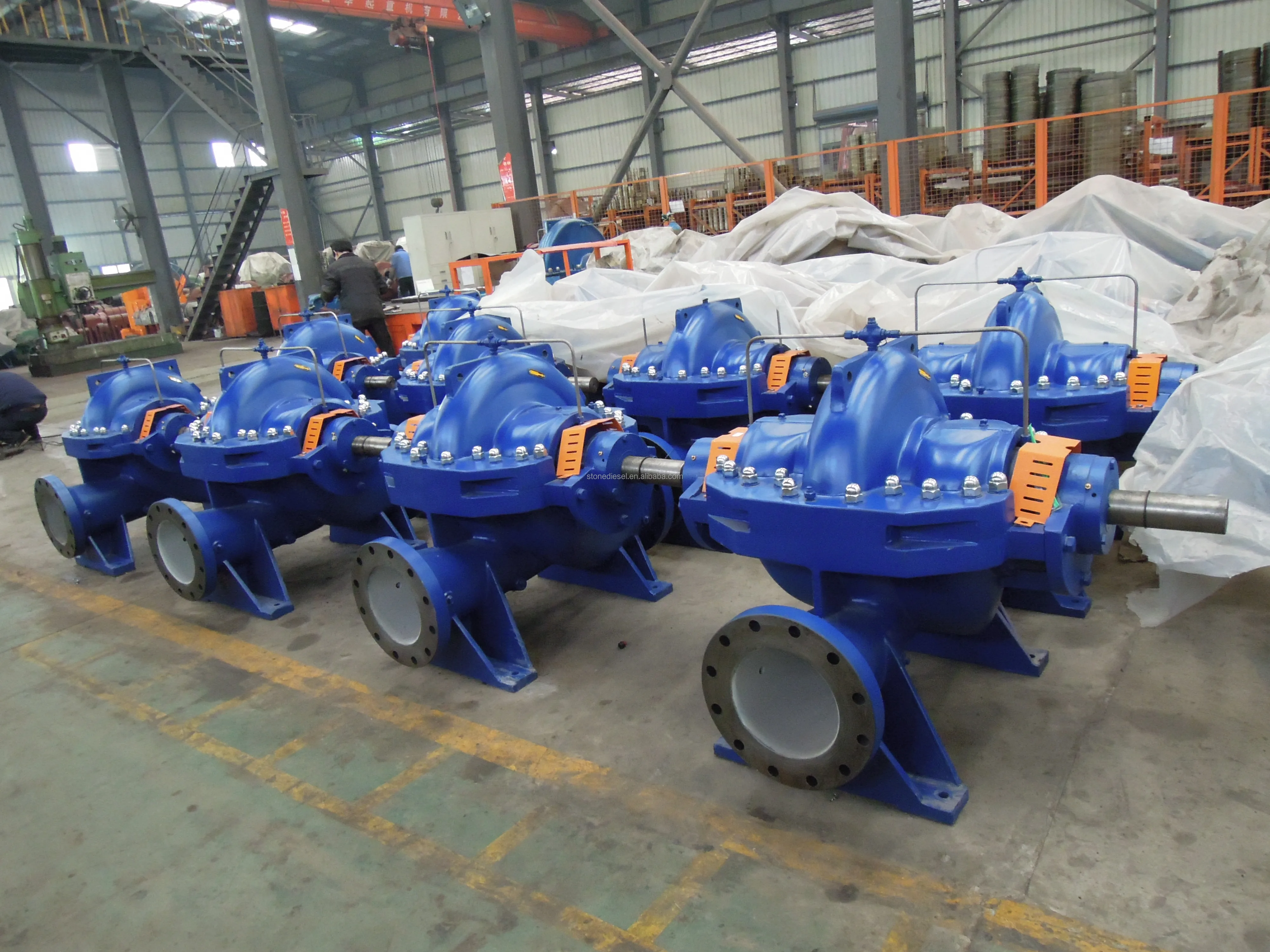 Double Suction Split Case Centrifugal Water Pump Manufacturer for Fire Fighting Pumps