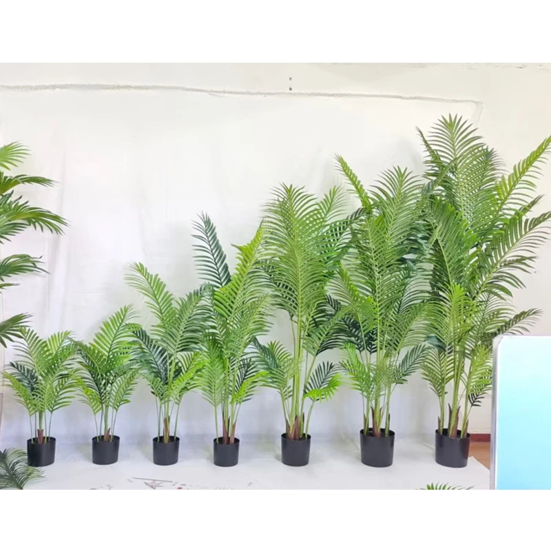 High Quality Simulation Small Potted Tree Bonsai Tree Plant 2M Artificial Palm Tree