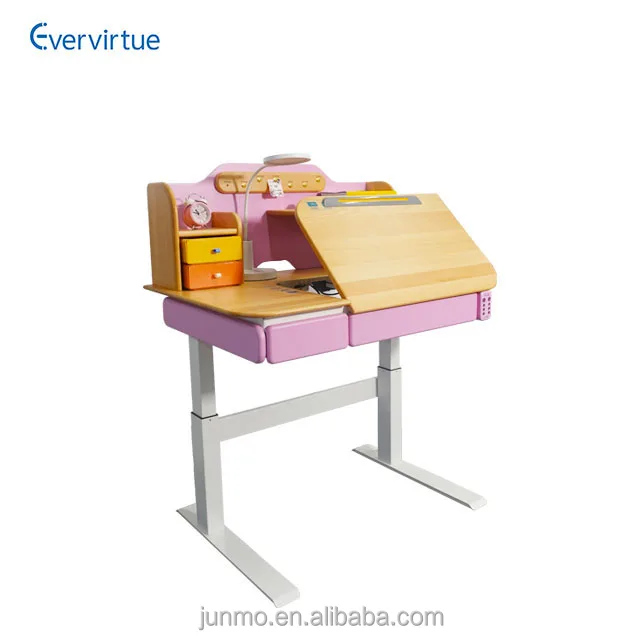 Глобальная оптовая цена прямые поставки Интеллектуальный Электрический Регулируемый Детский Рабочий стол набор