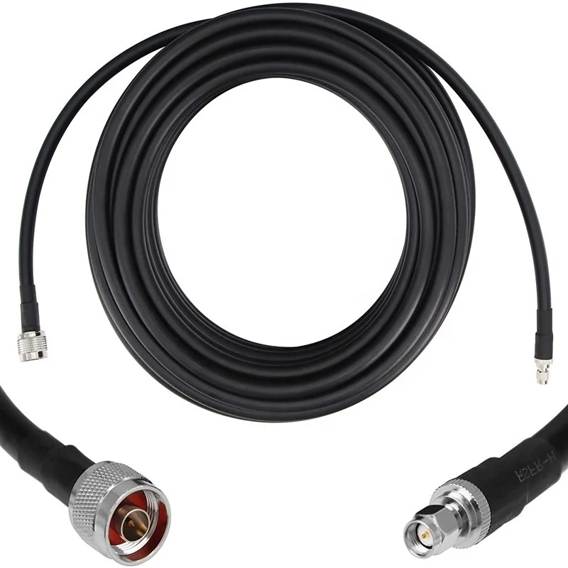 rf coaxial cable N male RP sma male lower loss LMR400 LMR200 LMR195 LMR300 LMR600 LMR400 Ham Radio jumper cable