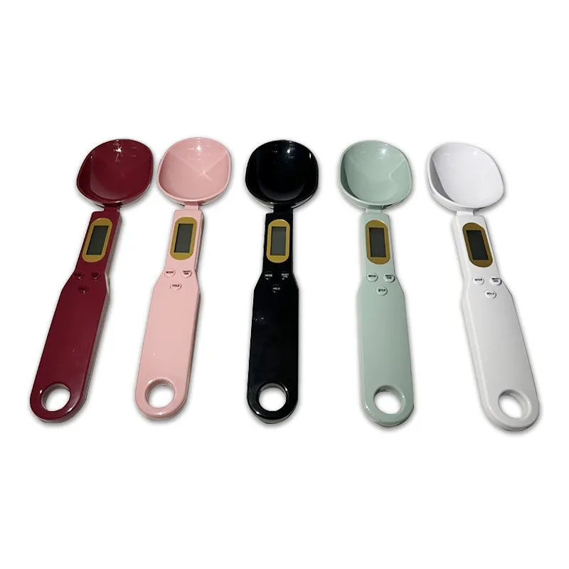 portable mini gold measuring coffee spoon  with scale white digital food  electronic kitchen weight scale  measuring spoon