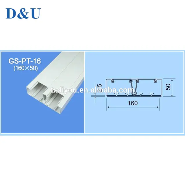 Горячий декоративный электрический экструдированный кабельный транкинг из ПВХ
