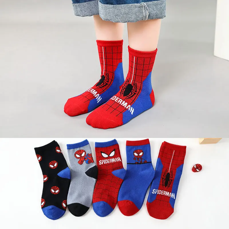 White Frill School Seamless Pack Kids Spiderman Boys Tutu Socks Supplier Long Kids School Socks Manufactured In China