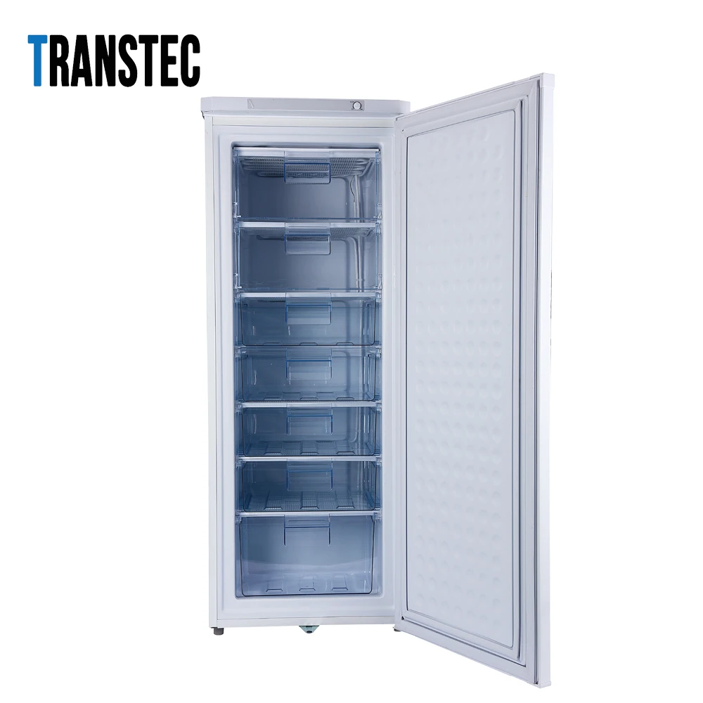 Hot sales high quality  upright ice maker Multi-layer storage 198L single door  solar powered best freezing effect